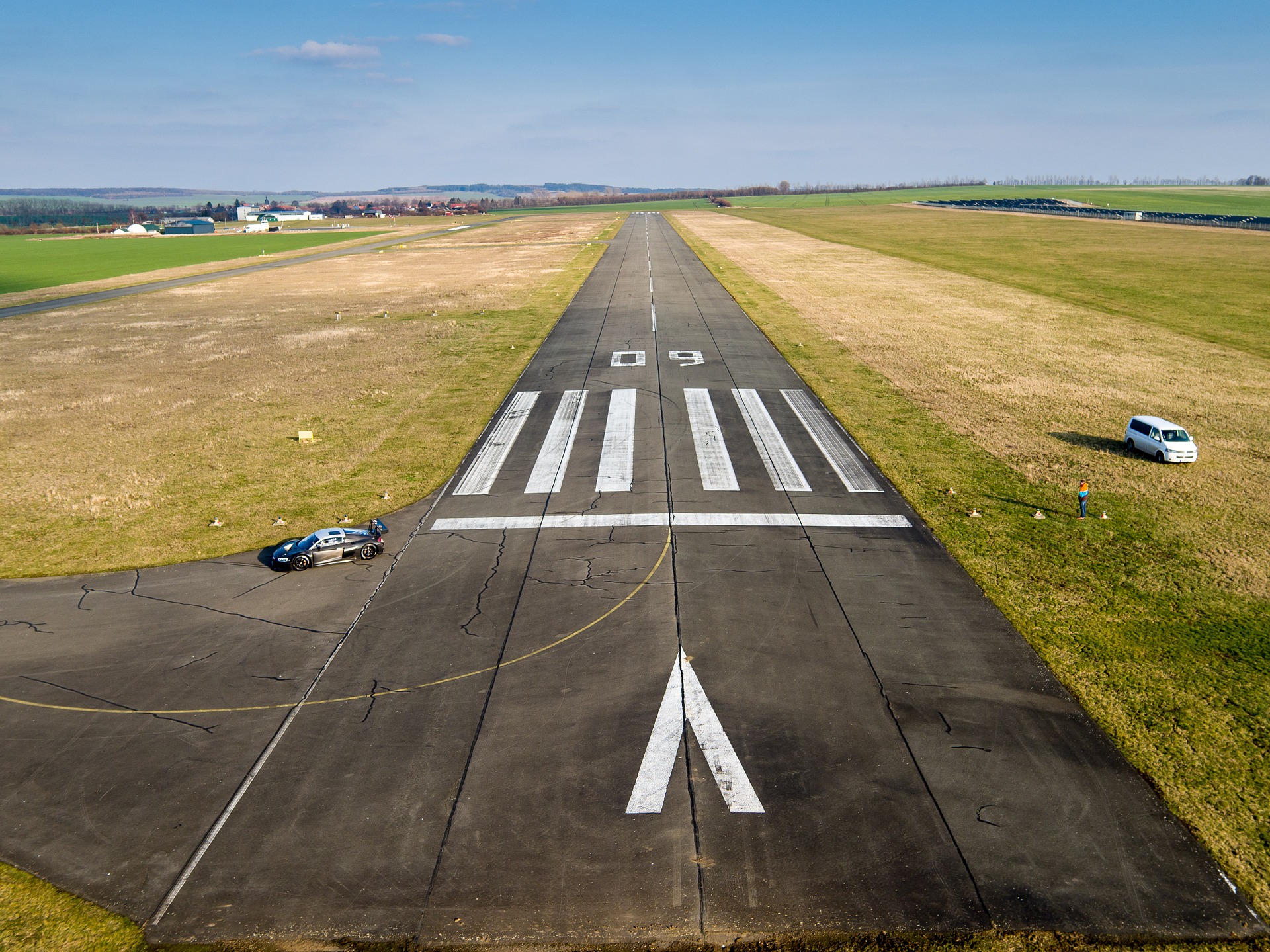 Airplane Landing On Runway